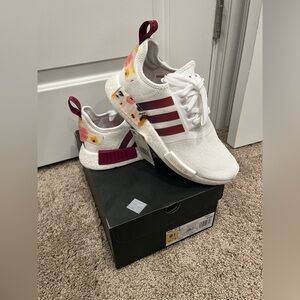 Adidas NMD R1 Her Studio White Floral Sneakers FX8110, Women's Size 9.5